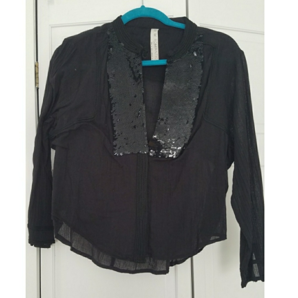 Free People Sequin Top